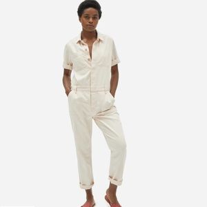 NWT Everlane The Super-Soft Summer Jean Coverall in Bone